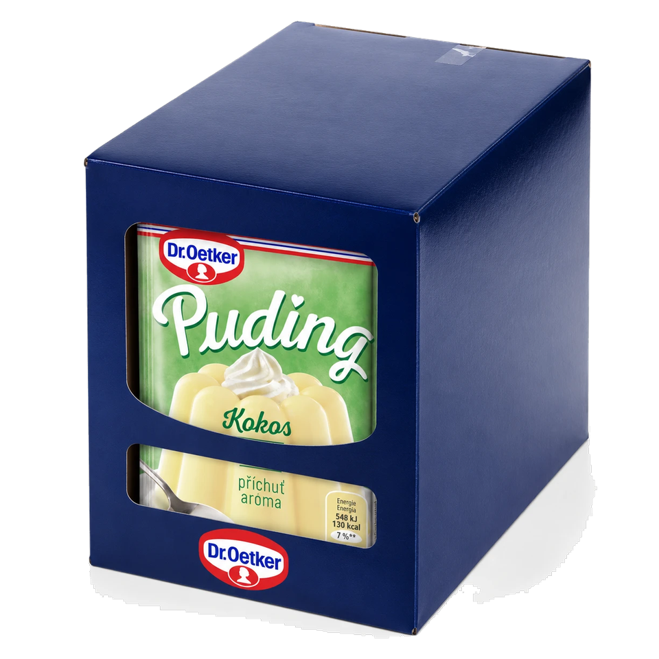 Dr. Oetker Coconut Pudding Box of 18 pcs