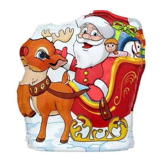 Figaro Santa on Sleigh Milk Chocolate Figure
