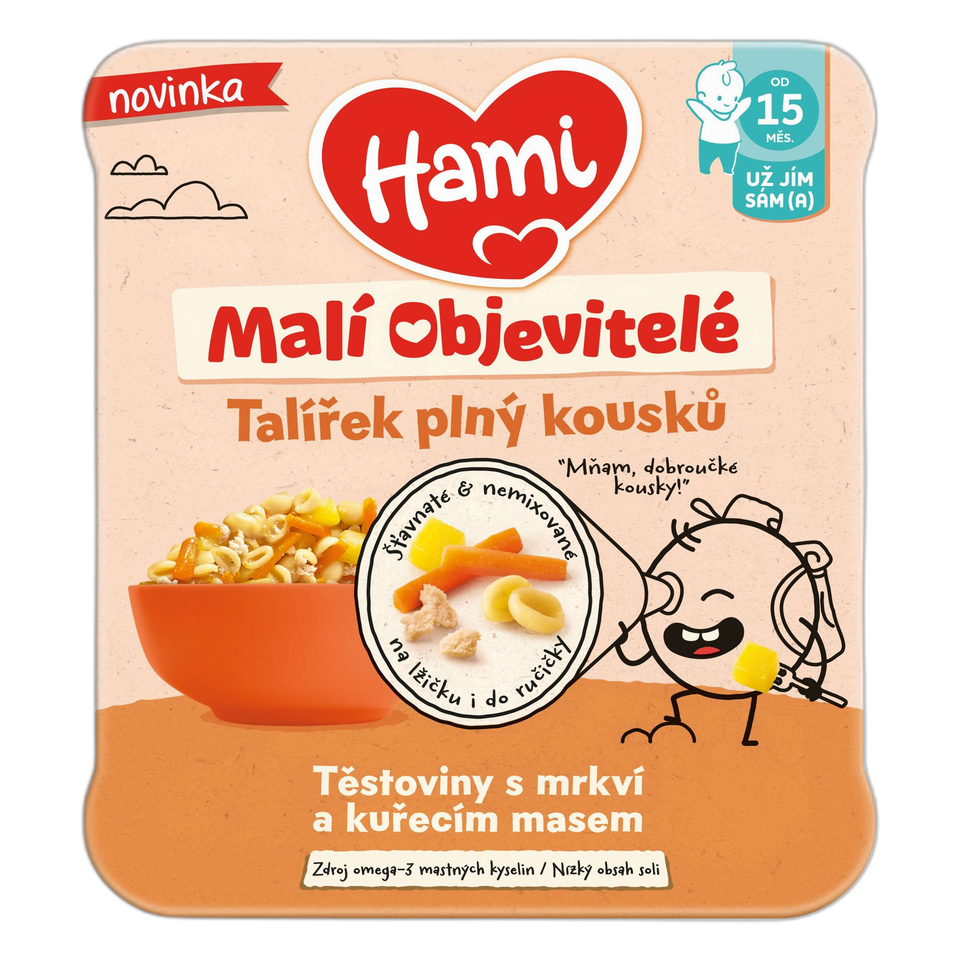 Hami Little Explorers Pasta with Carrot & Chicken