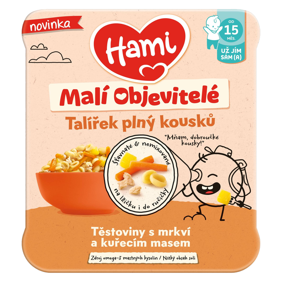 Hami Little Explorers Pasta with Carrot & Chicken
