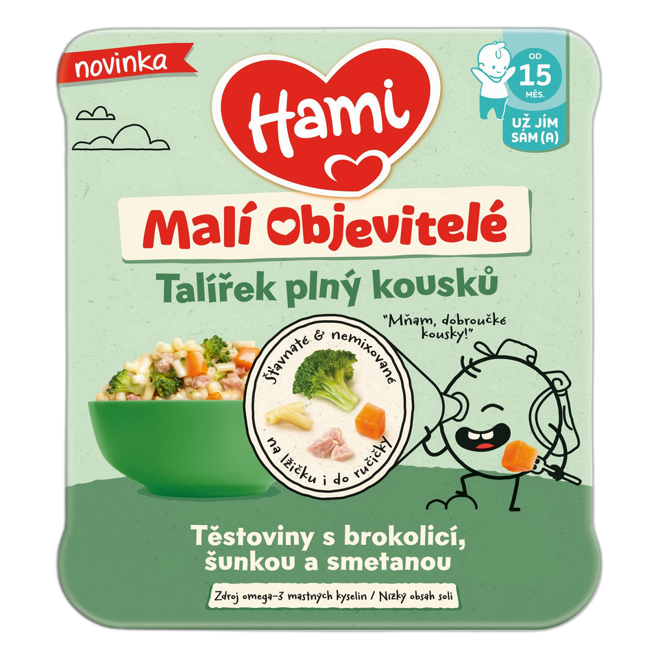 Hami Little Explorers Pasta with Broccoli, Ham & Cream