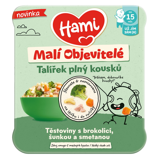 Hami Little Explorers Pasta with Broccoli, Ham & Cream