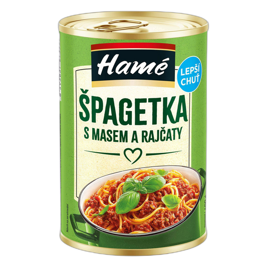 Hamé Špagetka Pasta with Meat and Tomato