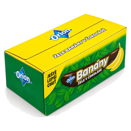 Orion Banany Jelly in Chocolate Box of 48 pcs