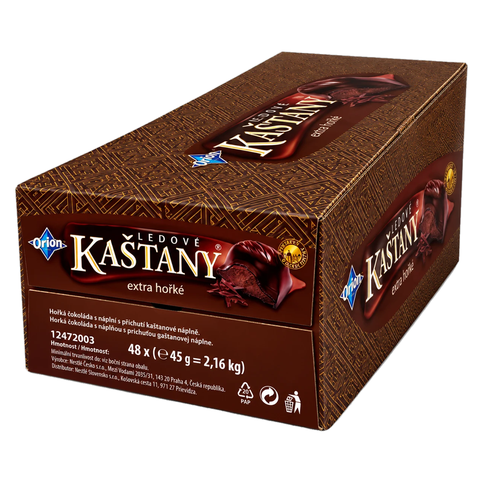 Orion Ledove Kastany Extra Dark Box of 48 pcs