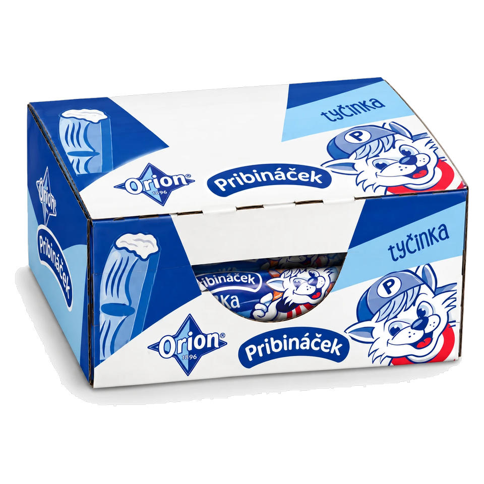 Orion Pribinacek Chocolate Bar with Curd Filling Box of 60 pcs