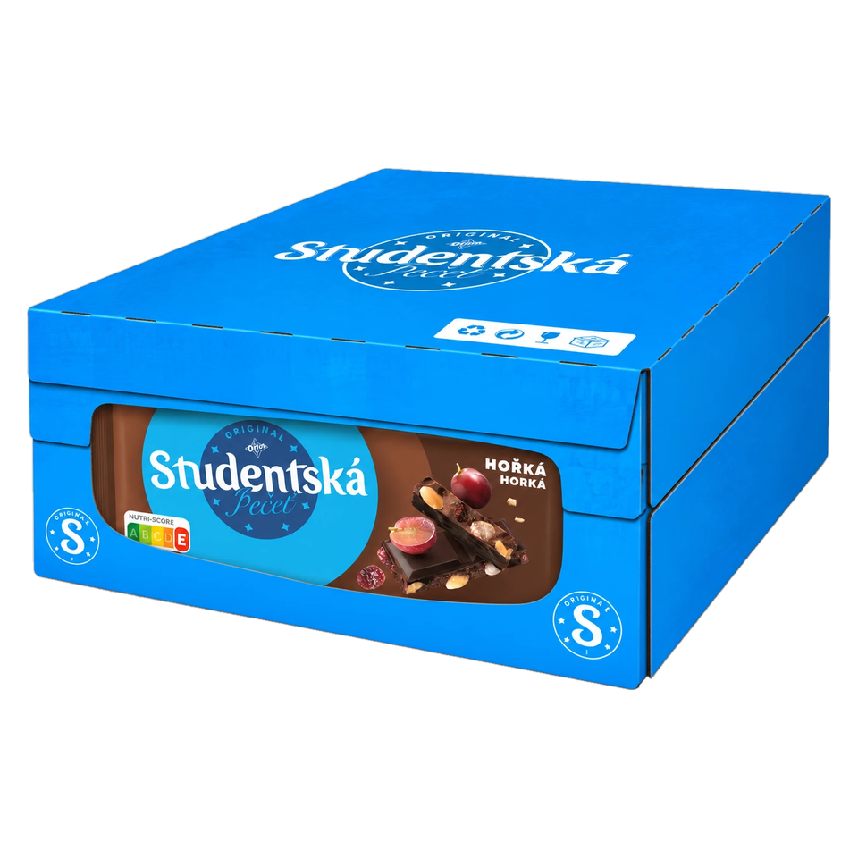 Orion Studentska Pecet Dark 170 g Box of 16 pcs