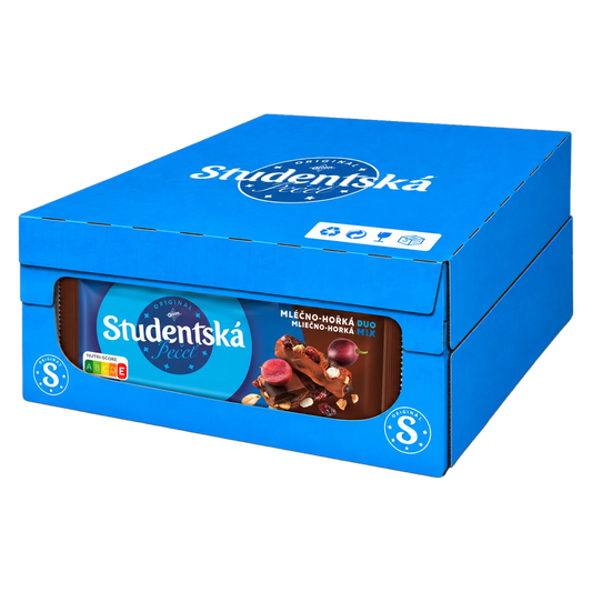 Orion Studentska Pecet Milk & Dark 170 g Box of 16 pcs