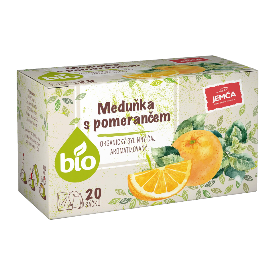 Jemca Organic Lemon Balm with Orange Herbal Tea