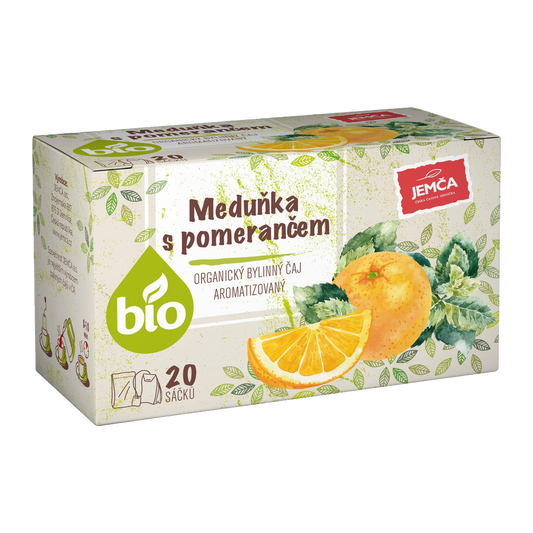Jemca Organic Lemon Balm with Orange Herbal Tea