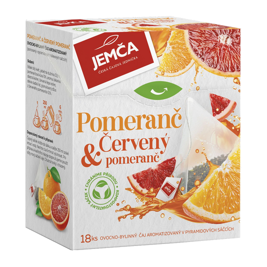 Jemca Orange and Blood Orange Pyramid Fruit Tea
