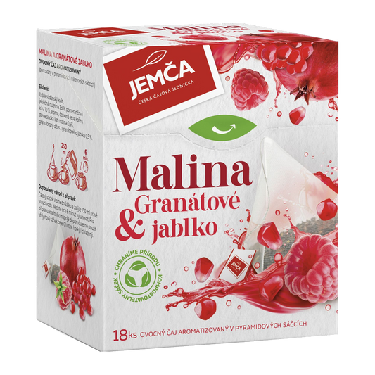 Jemca Raspberry and Pomegranate Pyramid Fruit Tea