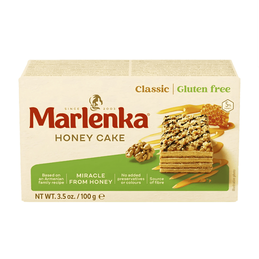 MARLENKA® Gluten-Free Honey Cake with Walnuts – 100g