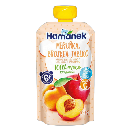 Hamánek Apricot, Peach & Apple Baby Puree
