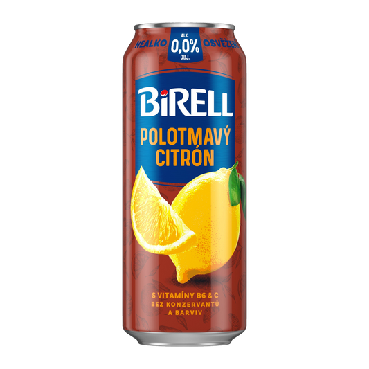 Birell Semi-Dark Lemon Non-Alcoholic Radler Can