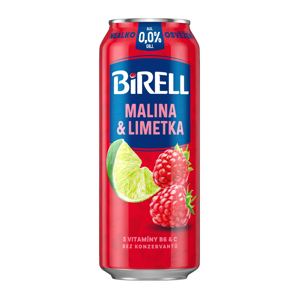 Birell Raspberry & Lime Non-Alcoholic Radler Can
