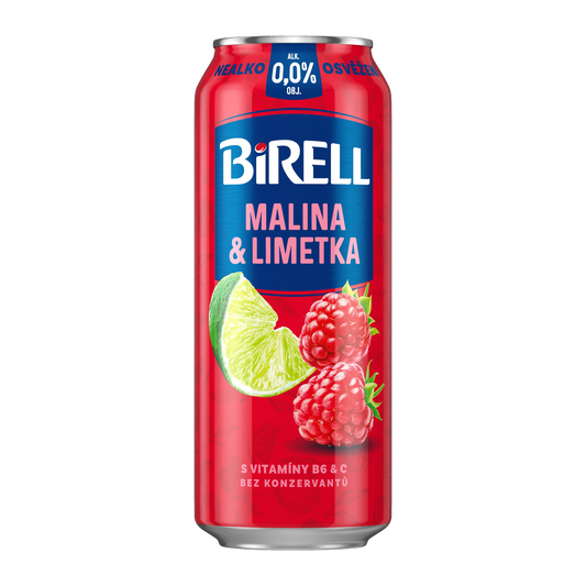 Birell Raspberry & Lime Non-Alcoholic Radler Can