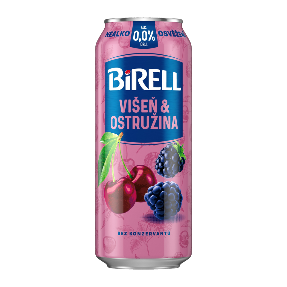 Birell Cherry & Blackberry Non-Alcoholic Radler Can