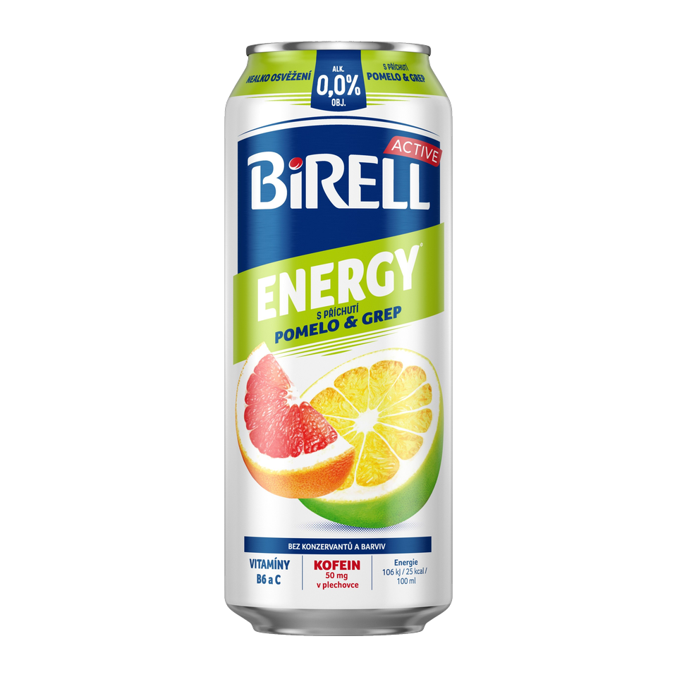 Birell Energy Pomelo & Grapefruit Non-Alcoholic Radler Can