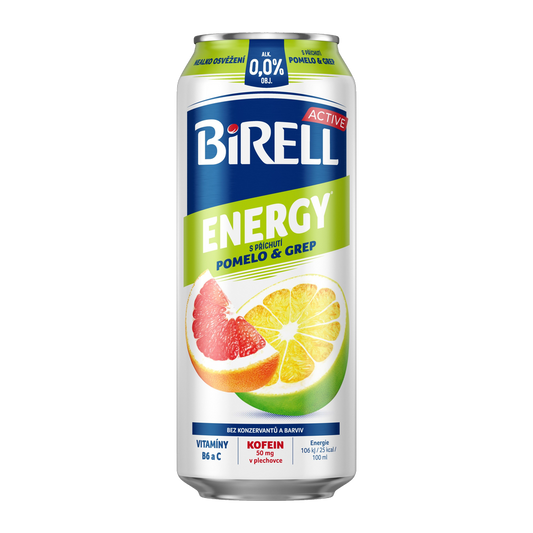 Birell Energy Pomelo & Grapefruit Non-Alcoholic Radler Can