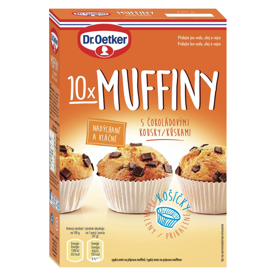 Dr. Oetker Muffins Baking Mix with Chocolate Chunks