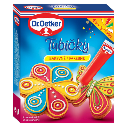 Dr. Oetker Colourful Decorating Icing Tubes 4 Colours