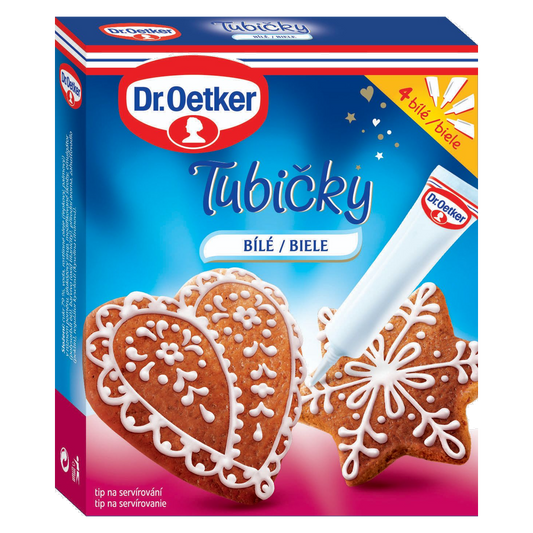 Dr. Oetker White Decorating Icing Tubes 4 Pack