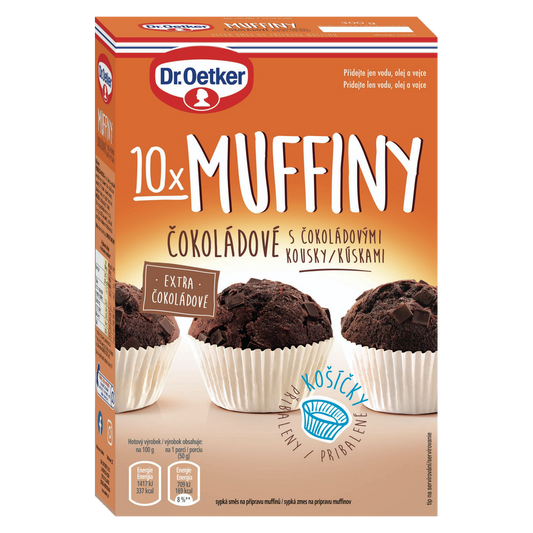Dr. Oetker Chocolate Muffins Baking Mix with Chocolate Chunks