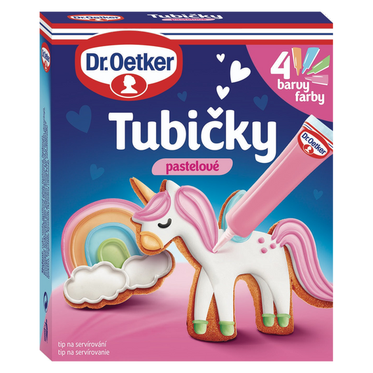 Dr. Oetker Pastel Decorating Icing Tubes 4 Colours