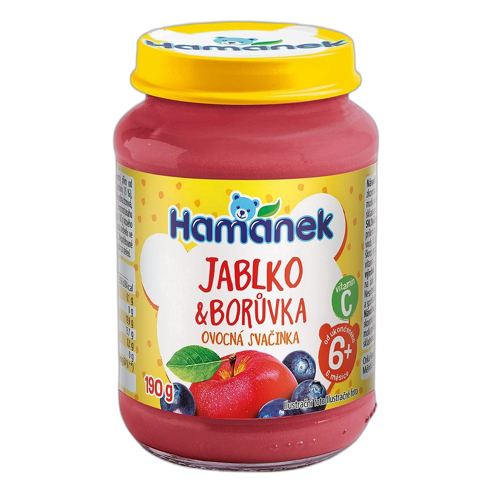 Hamánek Apple & Blueberry Baby Puree