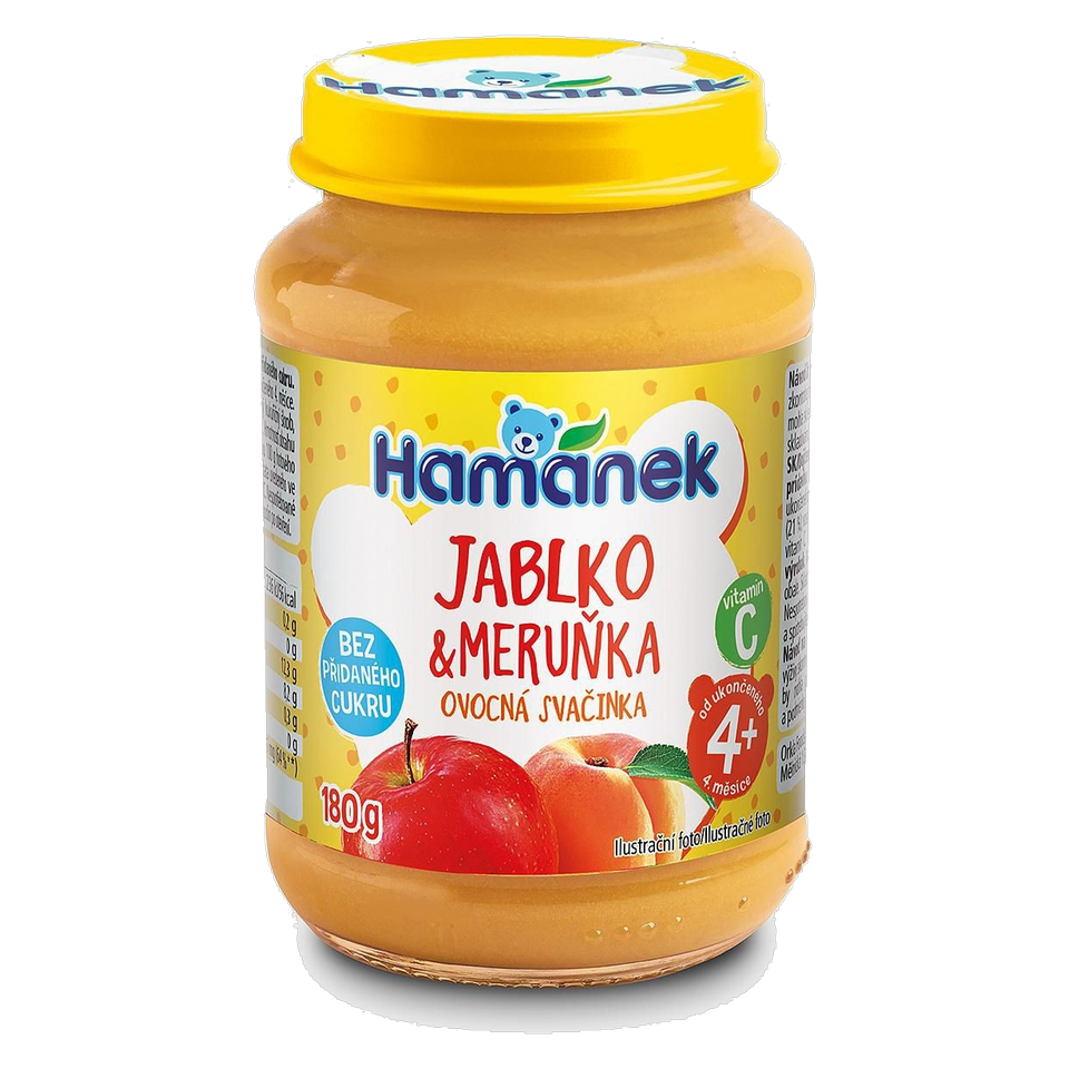 Hamánek Apple & Apricot Baby Puree