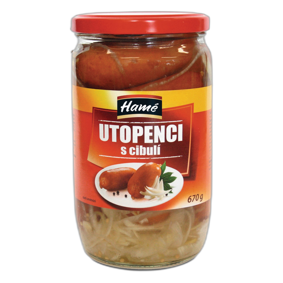 Hamé Utopenci Pickled Sausages with Onion