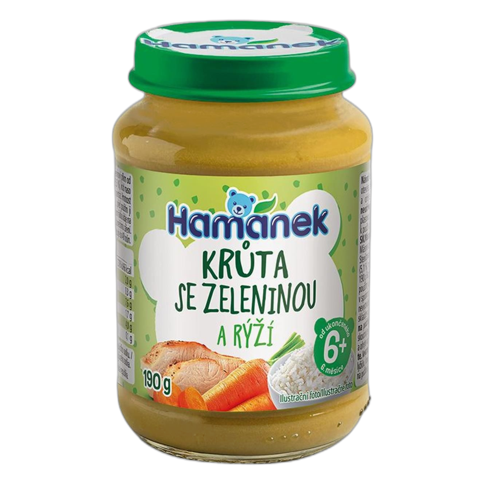 Hamánek Turkey with Gratin Vegetables & Rice Baby Meal