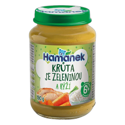 Hamánek Turkey with Gratin Vegetables & Rice Baby Meal