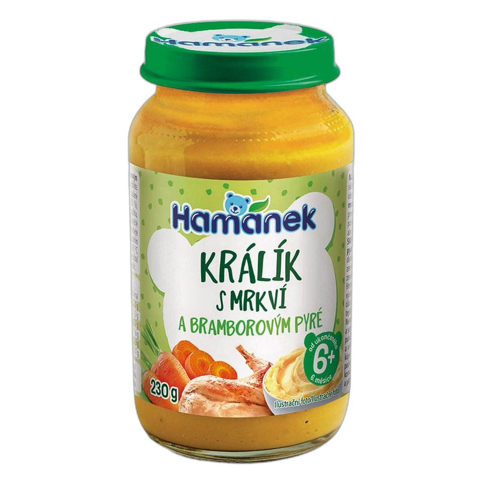 Hamánek Rabbit with Potato in Carrot Sauce Baby Meal