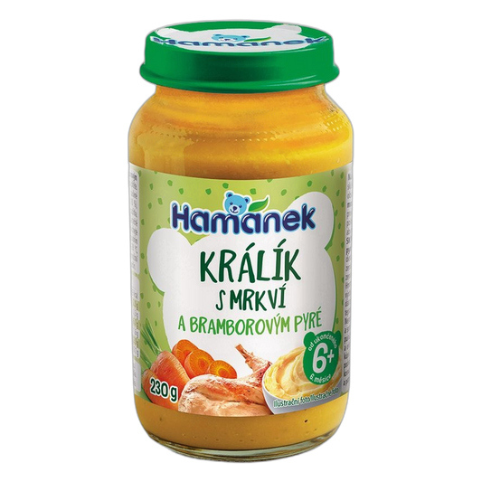 Hamánek Rabbit with Potato in Carrot Sauce Baby Meal