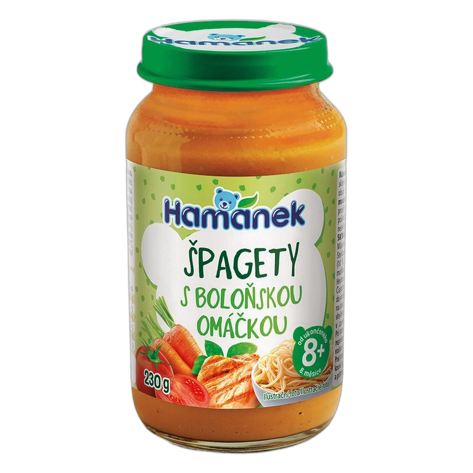 Hamánek Spaghetti Bolognese with Chicken Baby Meal