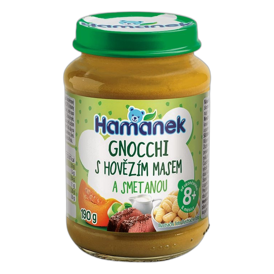 Hamánek Gnocchi with Beef in Cream Sauce Baby Meal