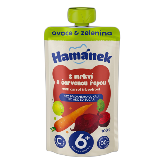 Hamánek Apple, Carrot & Beetroot Baby Puree