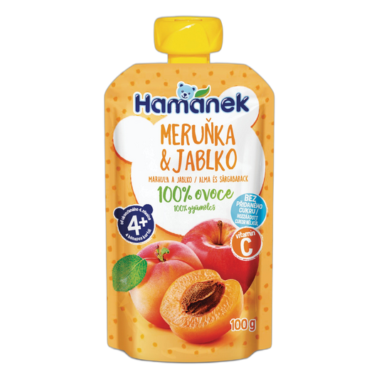 Hamánek Apricot & Apple Baby Puree