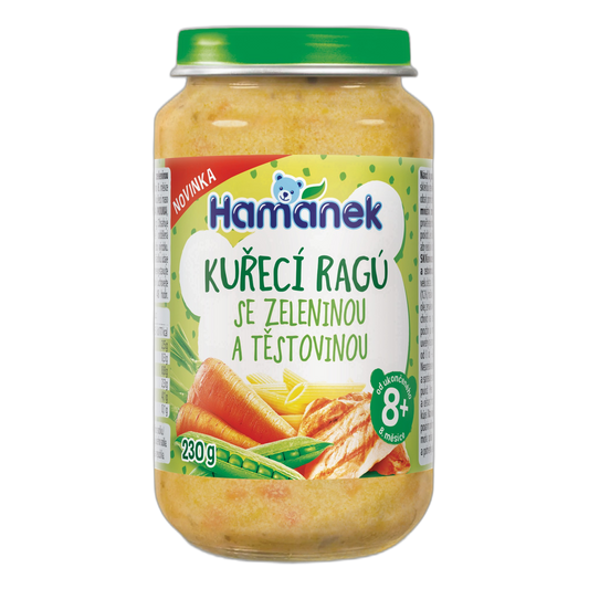 Hamánek Chicken Ragout with Vegetable Pasta Baby Meal