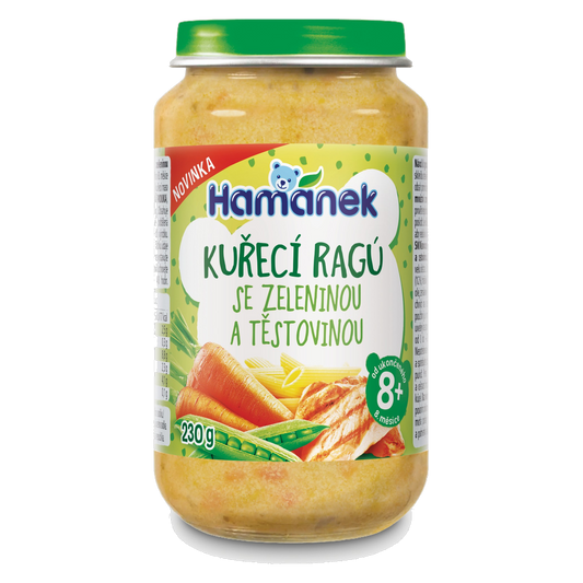 Hamánek Chicken Ragout with Vegetable Pasta Baby Meal