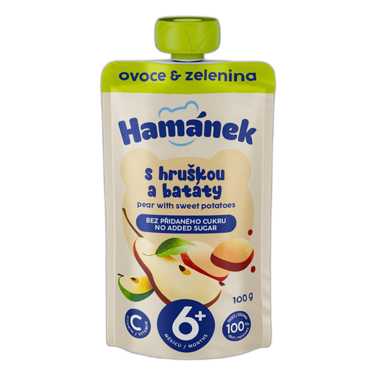 Hamánek Apple, Pear & Sweet Potato Baby Puree