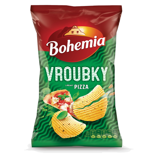 Bohemia Vroubky Ridged Chips Pizza 120g