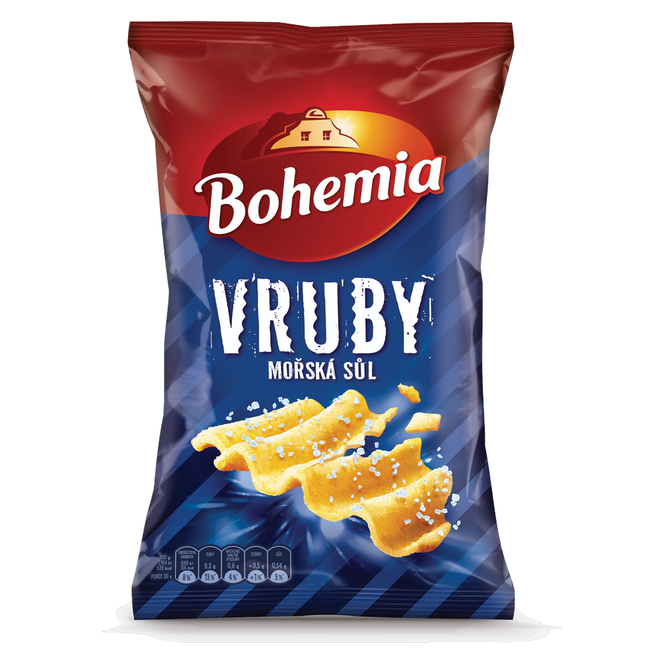 Bohemia Vruby Deep Ridged Chips Salted