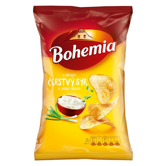 Bohemia Chips Fresh Cheese and Spring Onion 130g