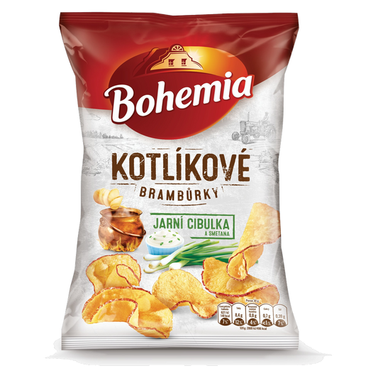 Bohemia Kettle Chips Spring Onion and Sour Cream