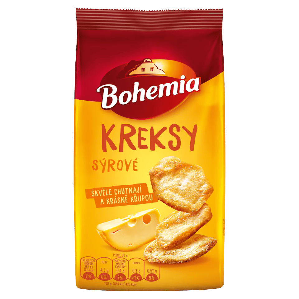 Bohemia Kreksy Cheese Potato Cracker