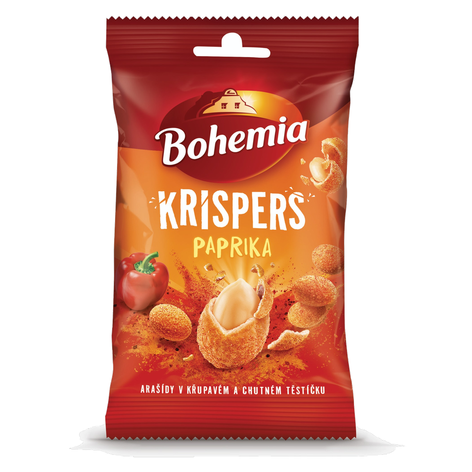 Bohemia Krispers Paprika Peanuts 60g
