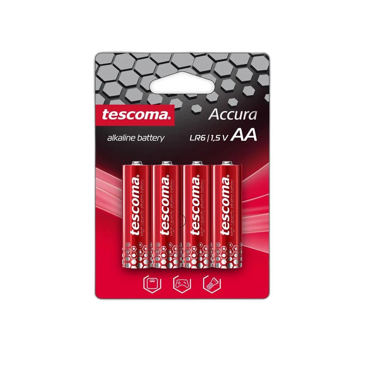 Pile alcaline AA Tescoma ACCURA, paquet de 4